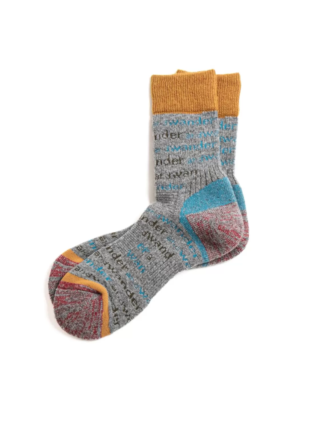 and wander WOOL SOCK L. GRAY Cheap