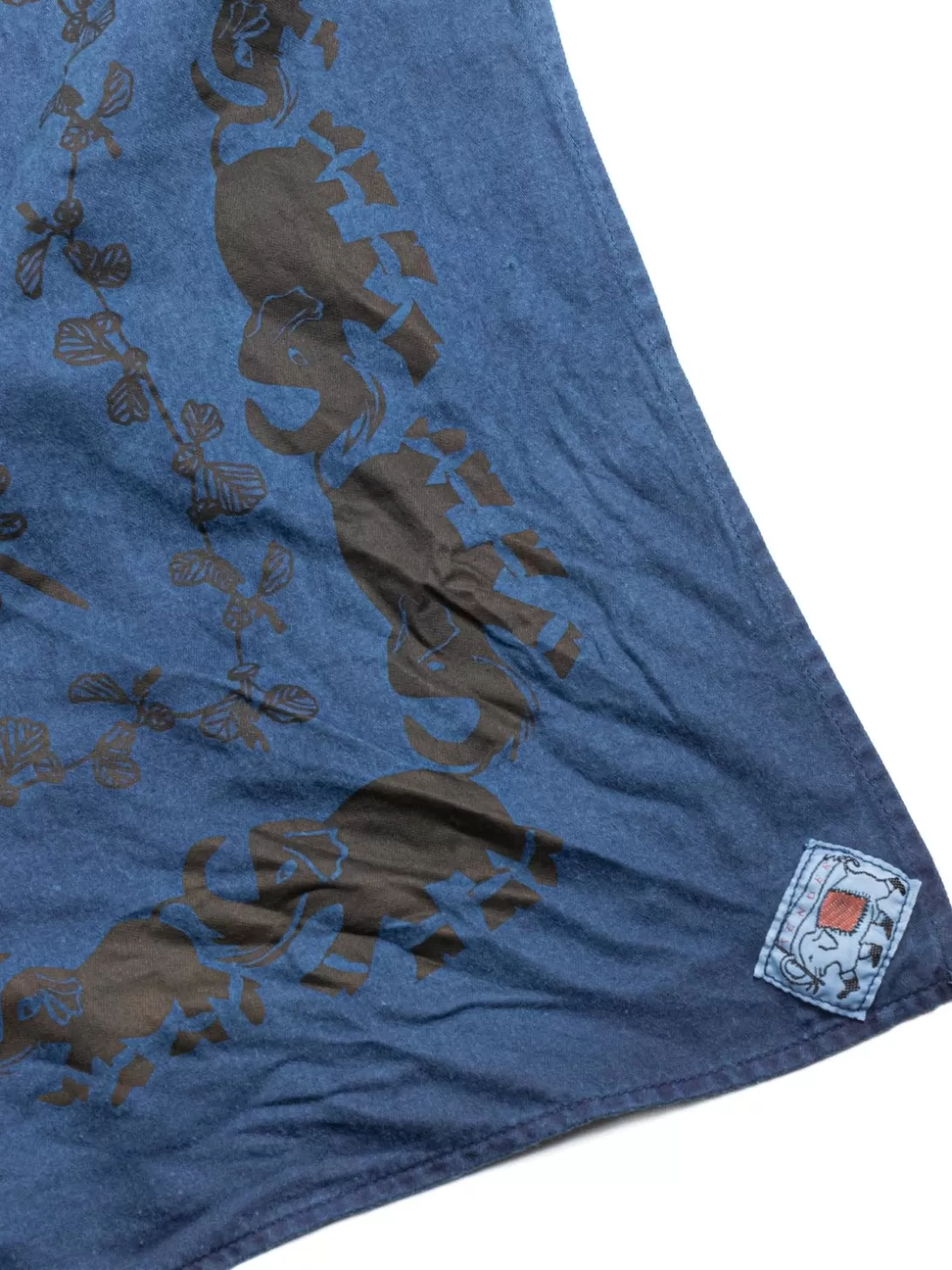 Tender Co BANDANA COTTON CURTAIN LINING BANDANA PRINT ACHILLES’ HEEL INDIGO DYED Online