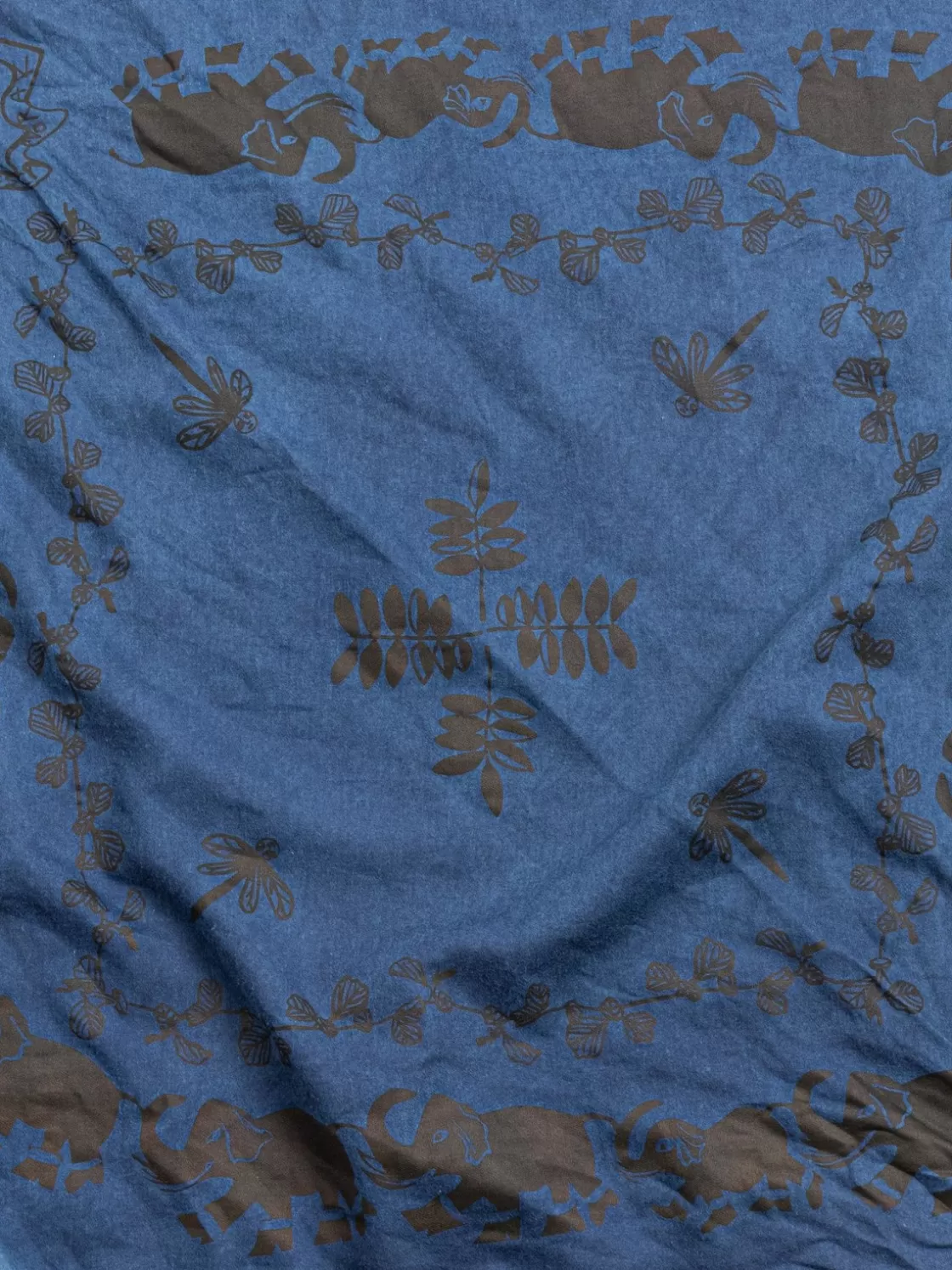 Tender Co BANDANA COTTON CURTAIN LINING BANDANA PRINT ACHILLES’ HEEL INDIGO DYED Online