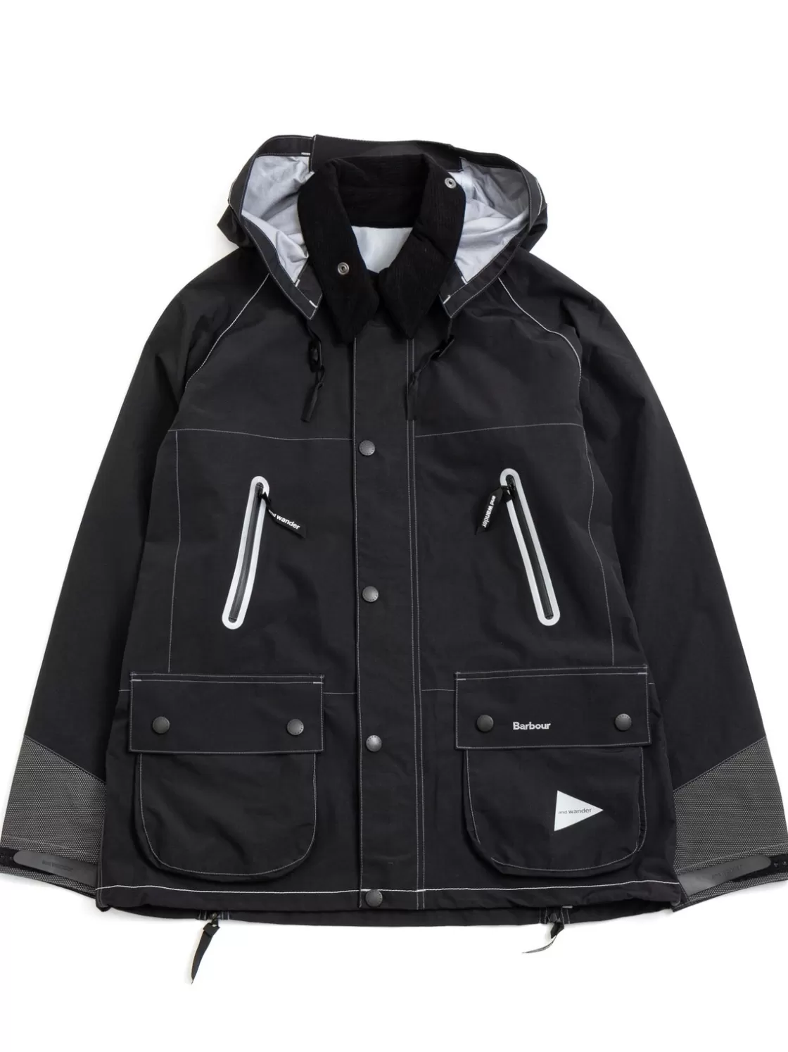 BARBOUR HERITAGE + BARBOUR X AND WANDER 3L JACKET BLACK Sale