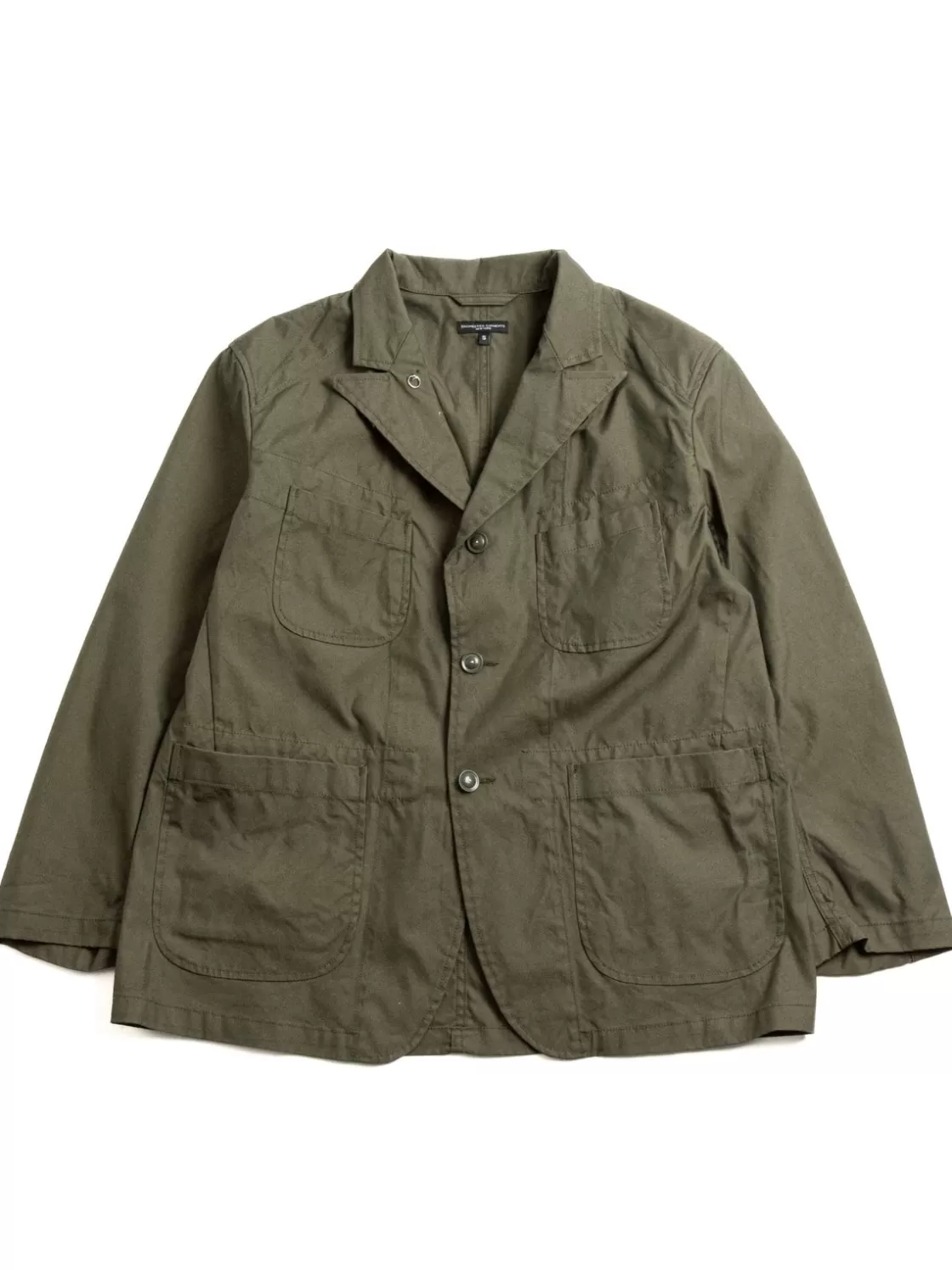 Engineered Garments BEDFORD JACKET OLIVE CP WEATHER POPLIN Online