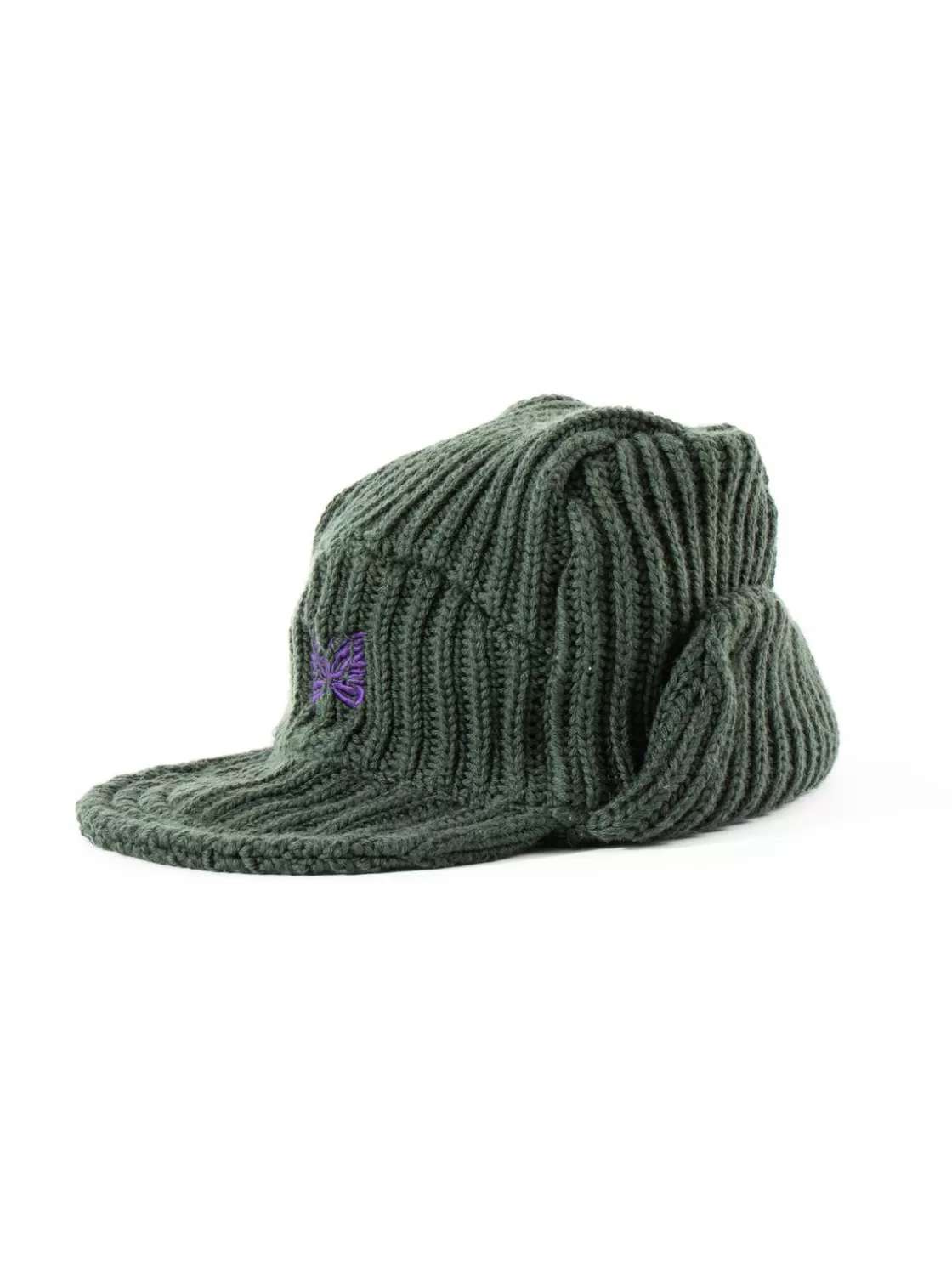 Needles BIRD SHOOTING CAP MERINO WOOL OLIVE Shop