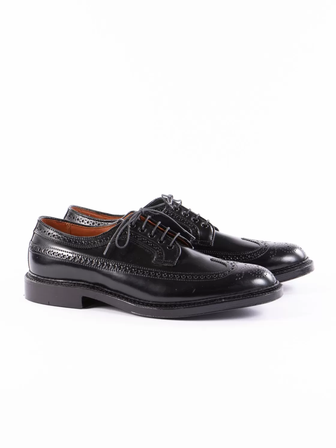 Alden for The Bureau Black Cordovan Long Wing Blucher Best