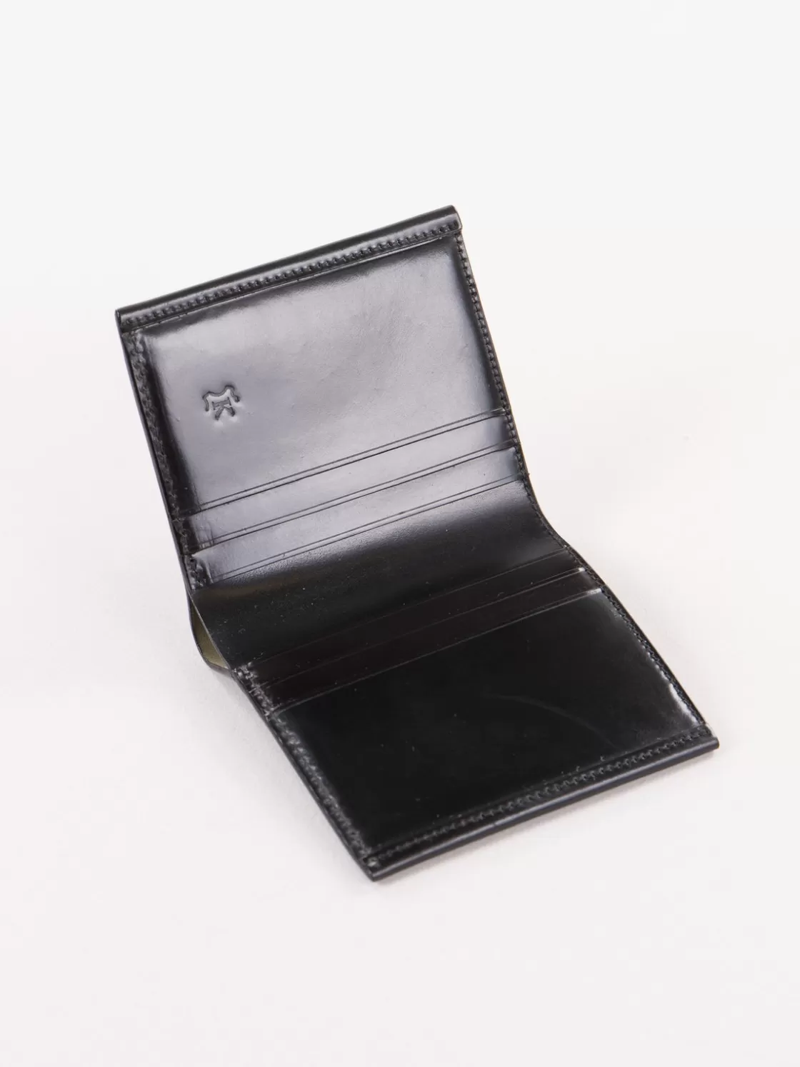 KREIS Black Horween Cordovan 3–3 Wallet Best Sale