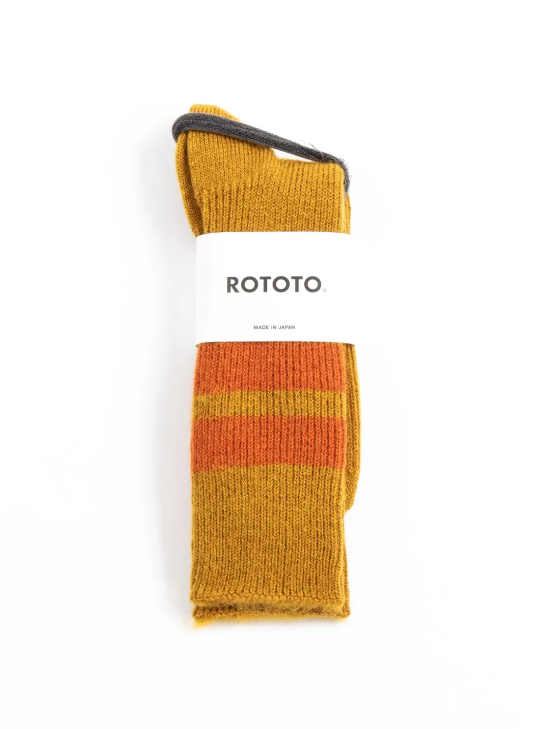 RoToTo BRUSH MOHAIR CREW SOCKS D.YELLOW Cheap