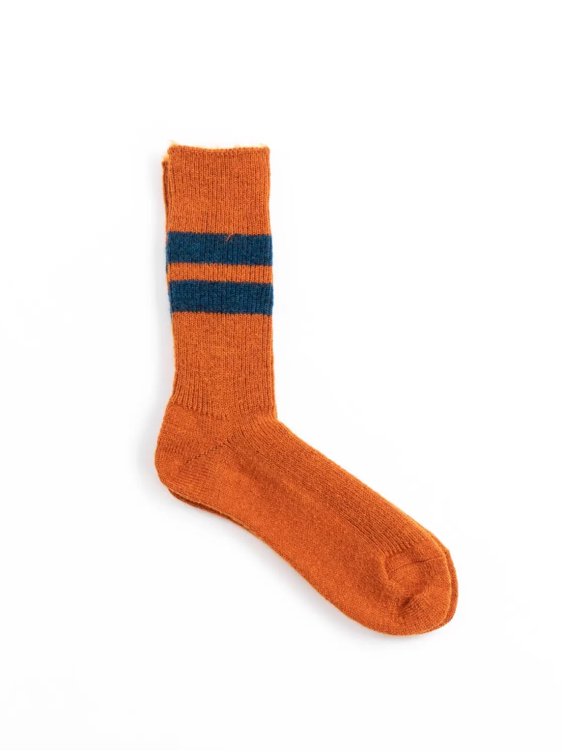 RoToTo BRUSH MOHAIR CREW SOCKS ORANGE New