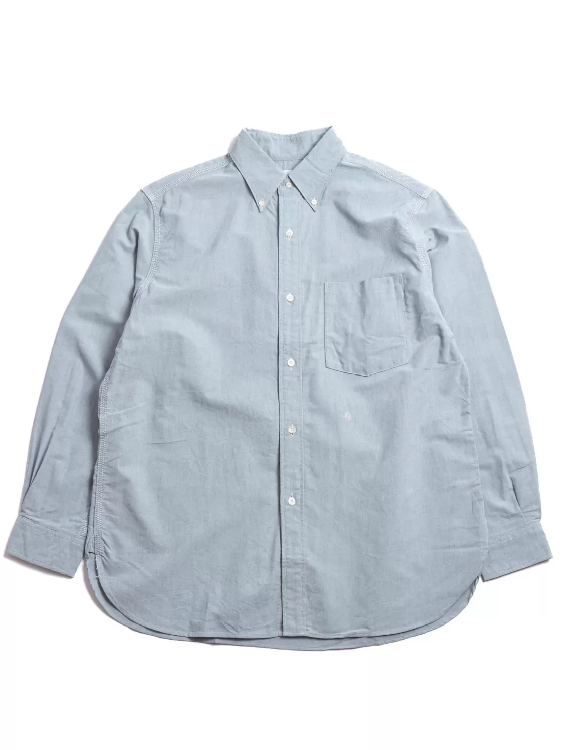 Nanamica BUTTON DOWN WIND SHIRT GRAYISH NAVY Fashion