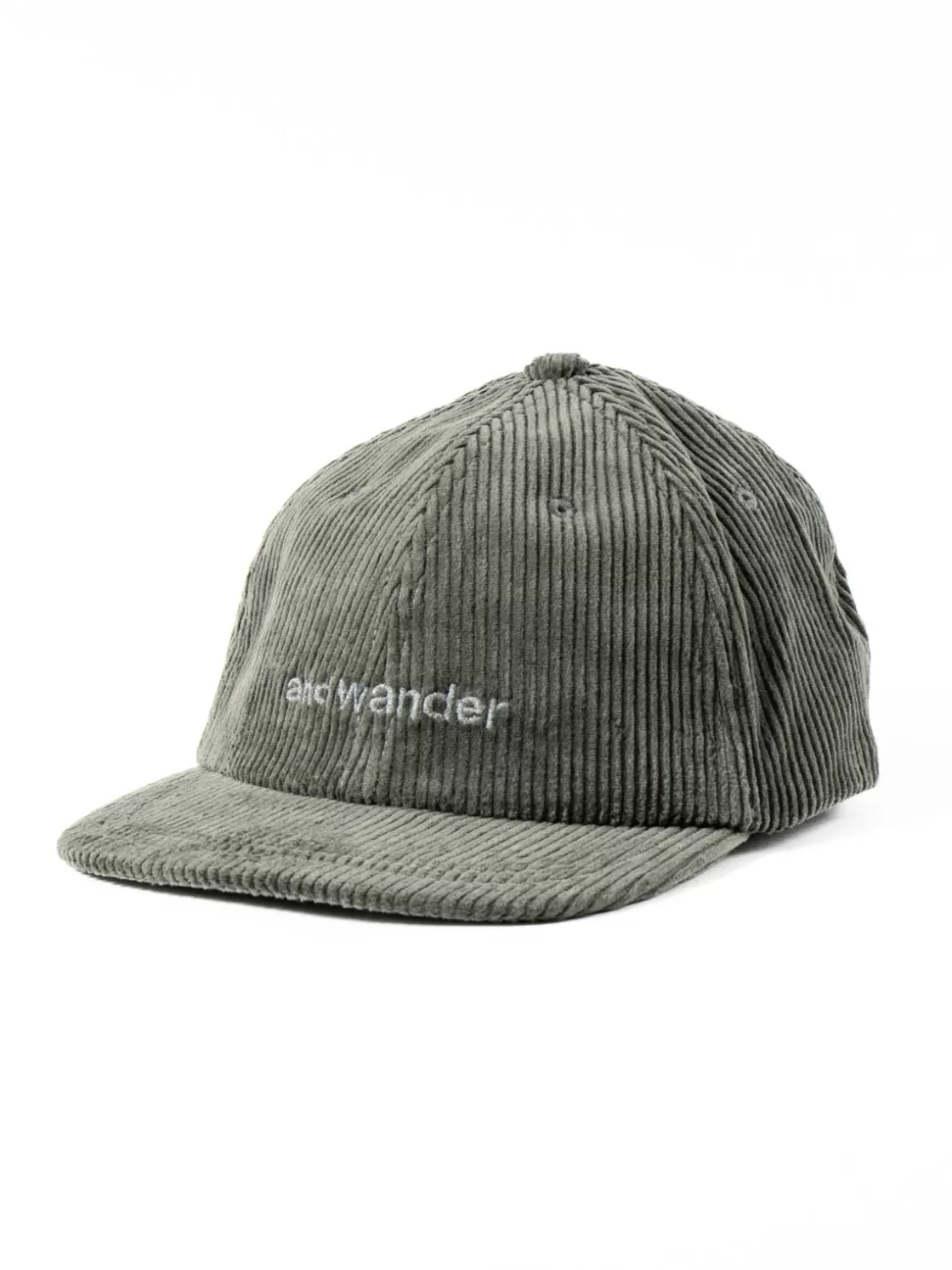 and wander CORDUROY CAP GREEN Hot