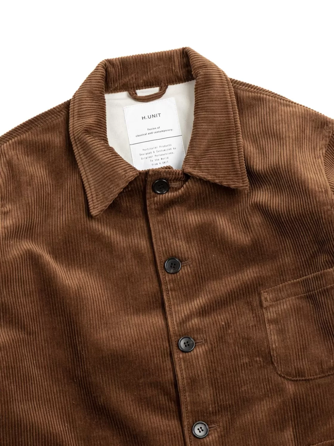 H.UNIT CORDUROY WORK JACKET CAMEL Hot