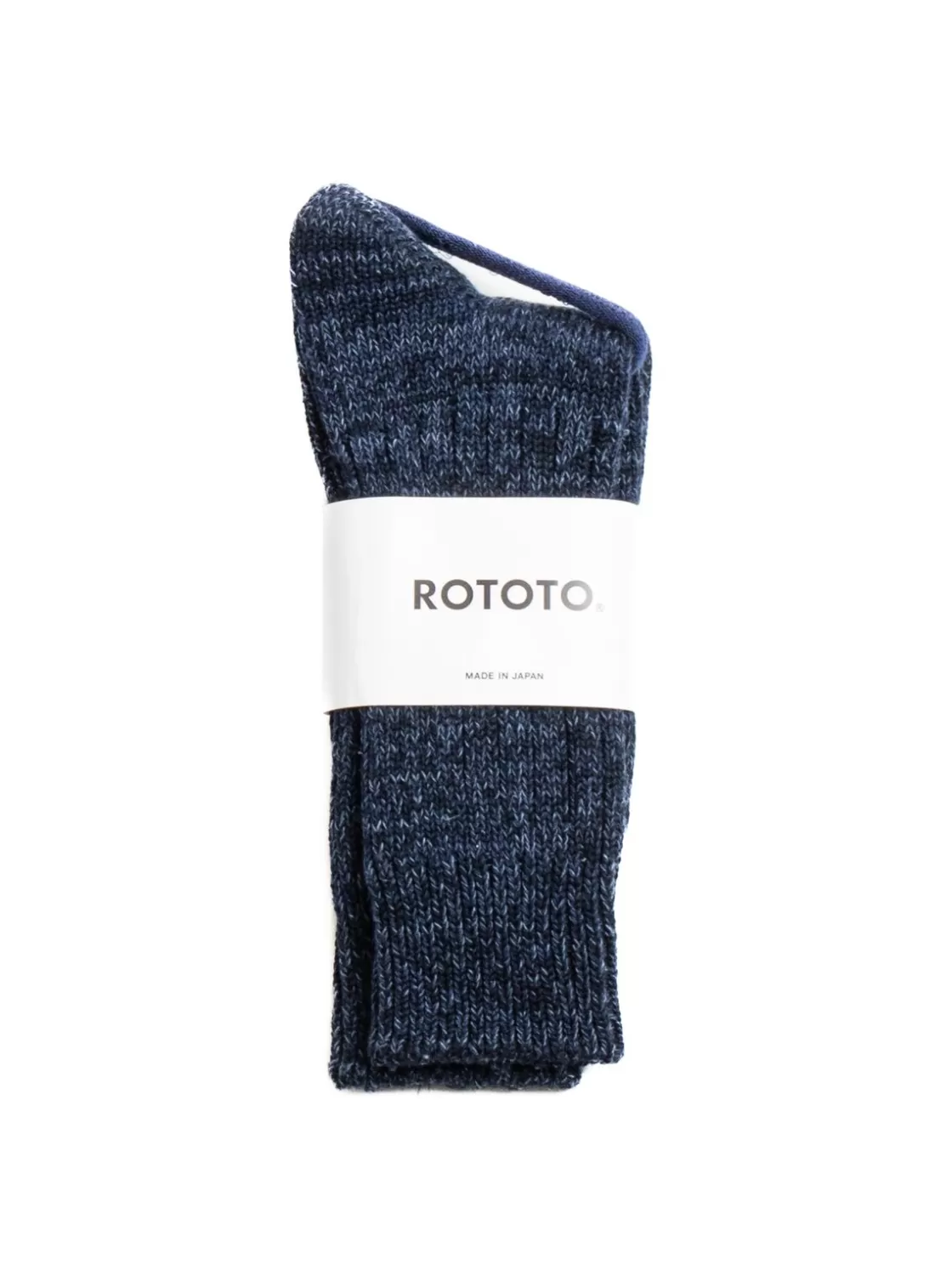 RoToTo DENIM TONE CREW SOCKS DARK BLUE DENIM Sale