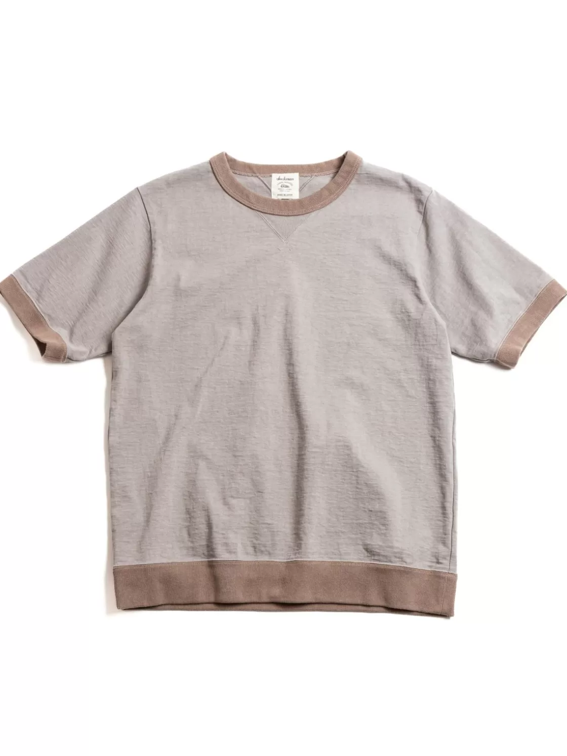 Jackman DOTSUME RIB T–SHIRT SOLID X GRAY BEIGE Outlet