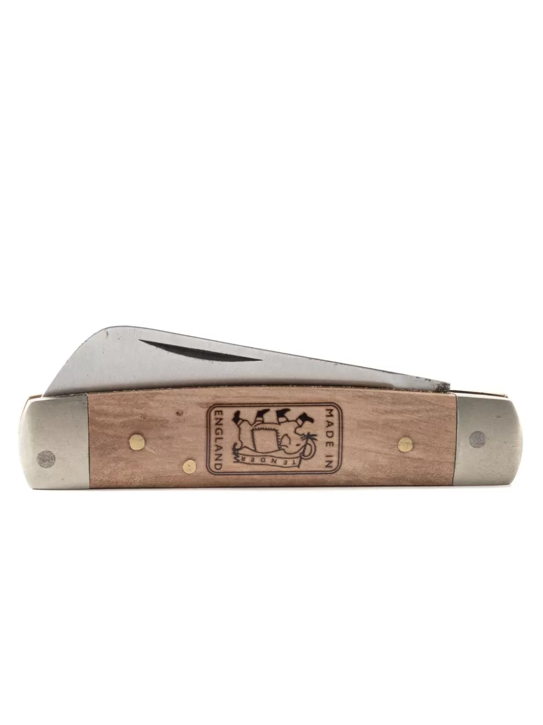 Tender Co DOUBLE BOLSTER POCKET KNIFE CARBON STEEL AND PEAR WOOD POLISHED Best Sale