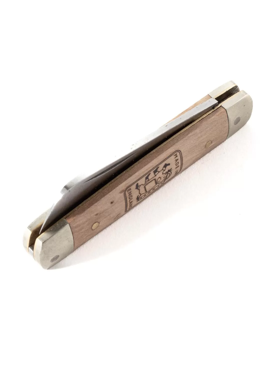 Tender Co DOUBLE BOLSTER POCKET KNIFE CARBON STEEL AND PEAR WOOD POLISHED Best Sale