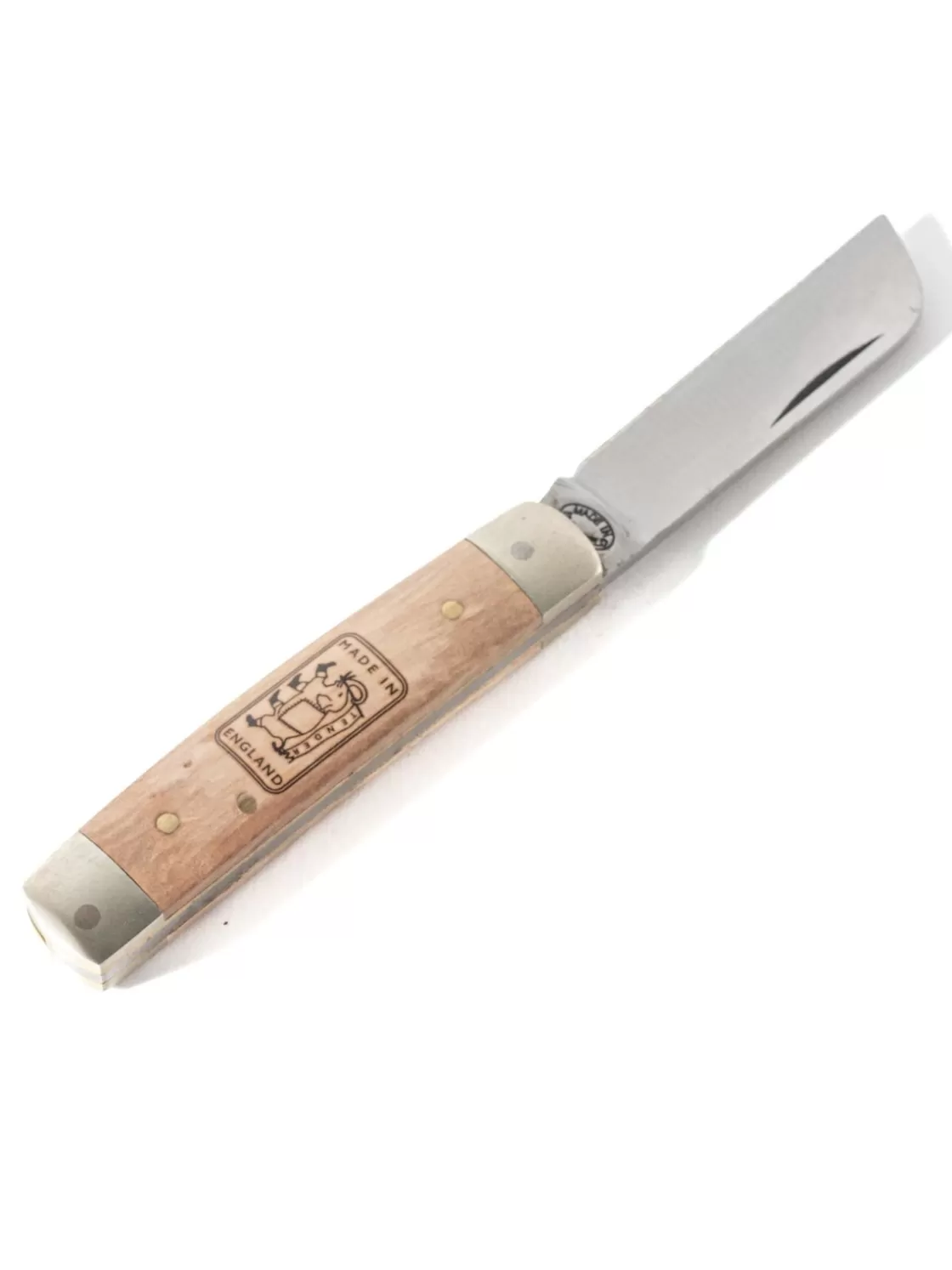 Tender Co DOUBLE BOLSTER POCKET KNIFE CARBON STEEL AND PEAR WOOD POLISHED Best Sale