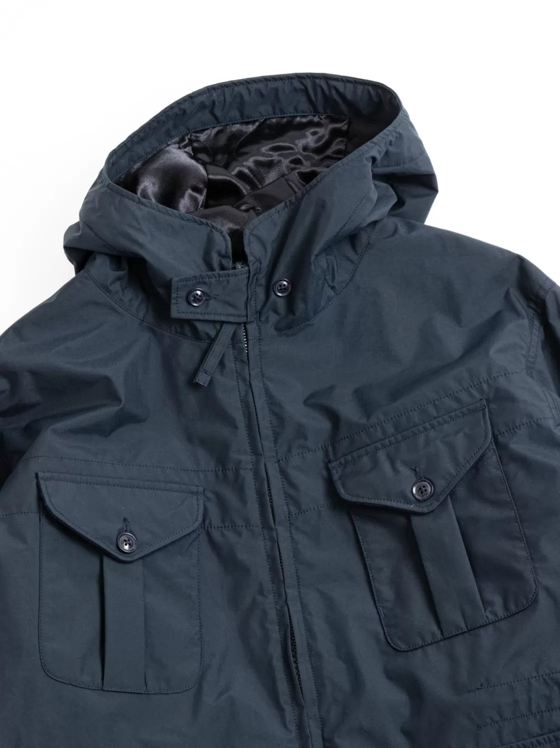 Engineered Garments FIELD PARKA DK.NAVY NYLON 3 LAYER CLOTH New