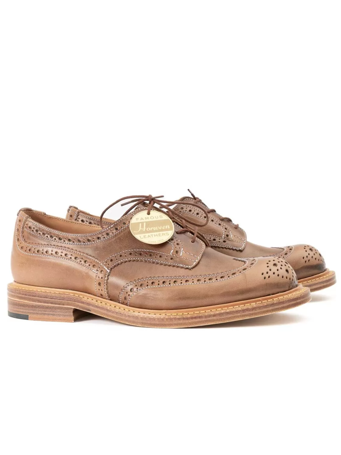 Tricker’s Oddment Sale HORWEEN NATURAL CXL TBB BROGUE SHOE Discount