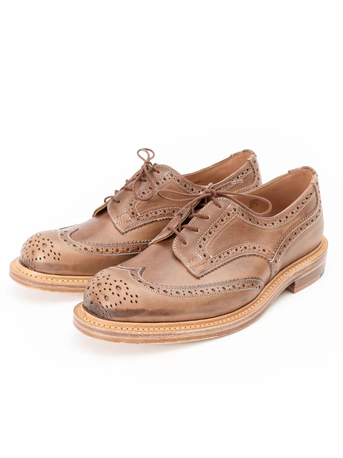 Tricker’s Oddment Sale HORWEEN NATURAL CXL TBB BROGUE SHOE Discount