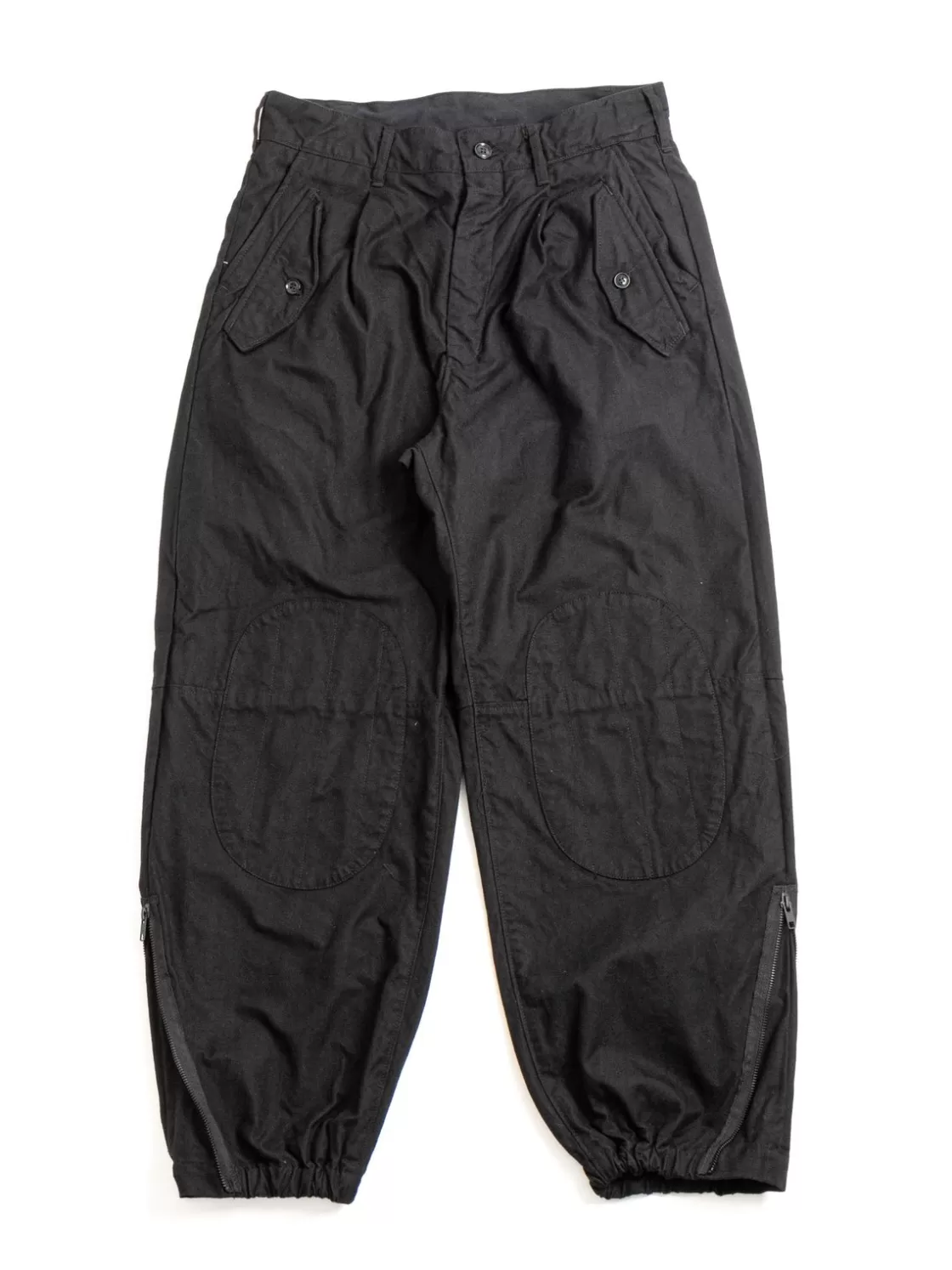 Engineered Garments IAC PANT BLACK COTTON BRUSHED HB Best