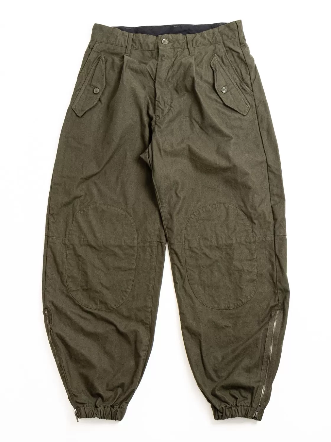 Engineered Garments IAC PANT OLIVE COTTON BRUSHED HB Hot