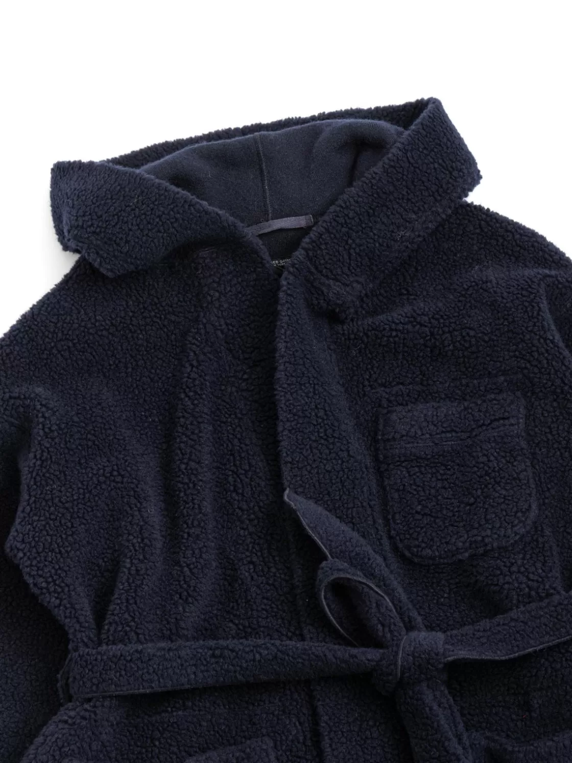 Engineered Garments KNIT ROBE NAVY WOOL POLY SHAGGY KNIT Best Sale