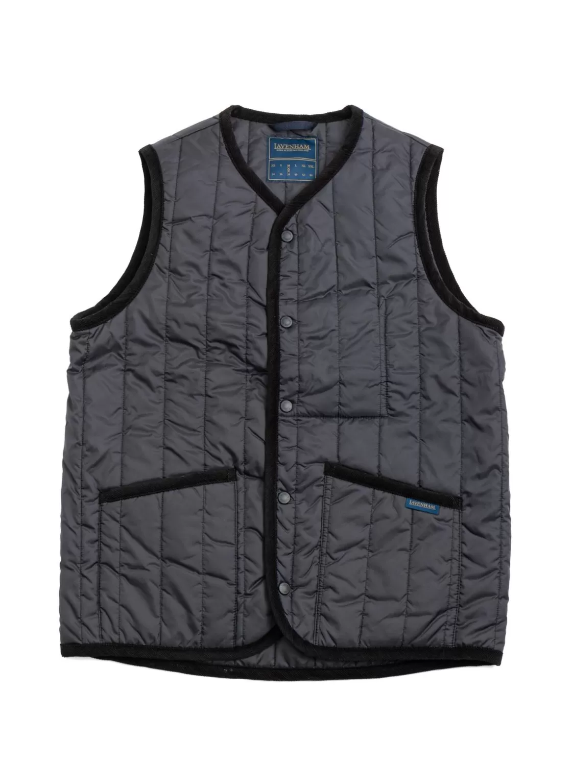 Lavenham LAVENSTER COLLARLESS GILET LAMP NAVY Online