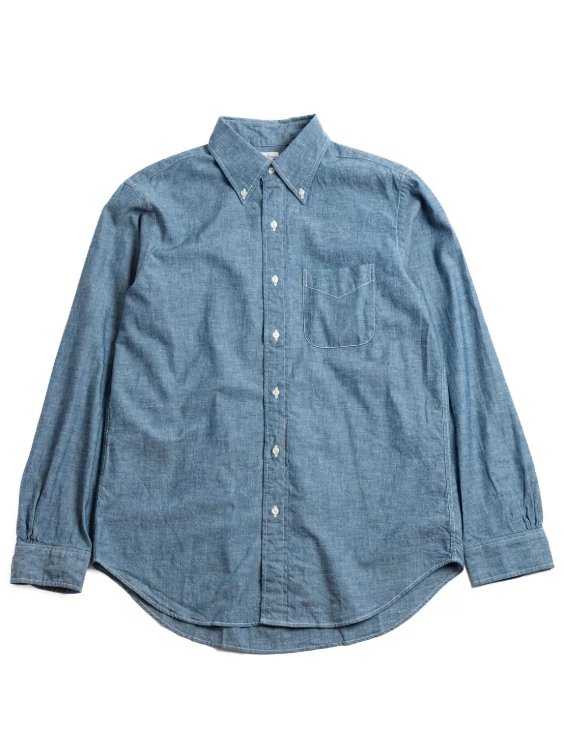 orSlow (LOT 8012) BUTTON DOWN SHIRT 4.5OZ ORIGINAL CHAMBRAY Discount