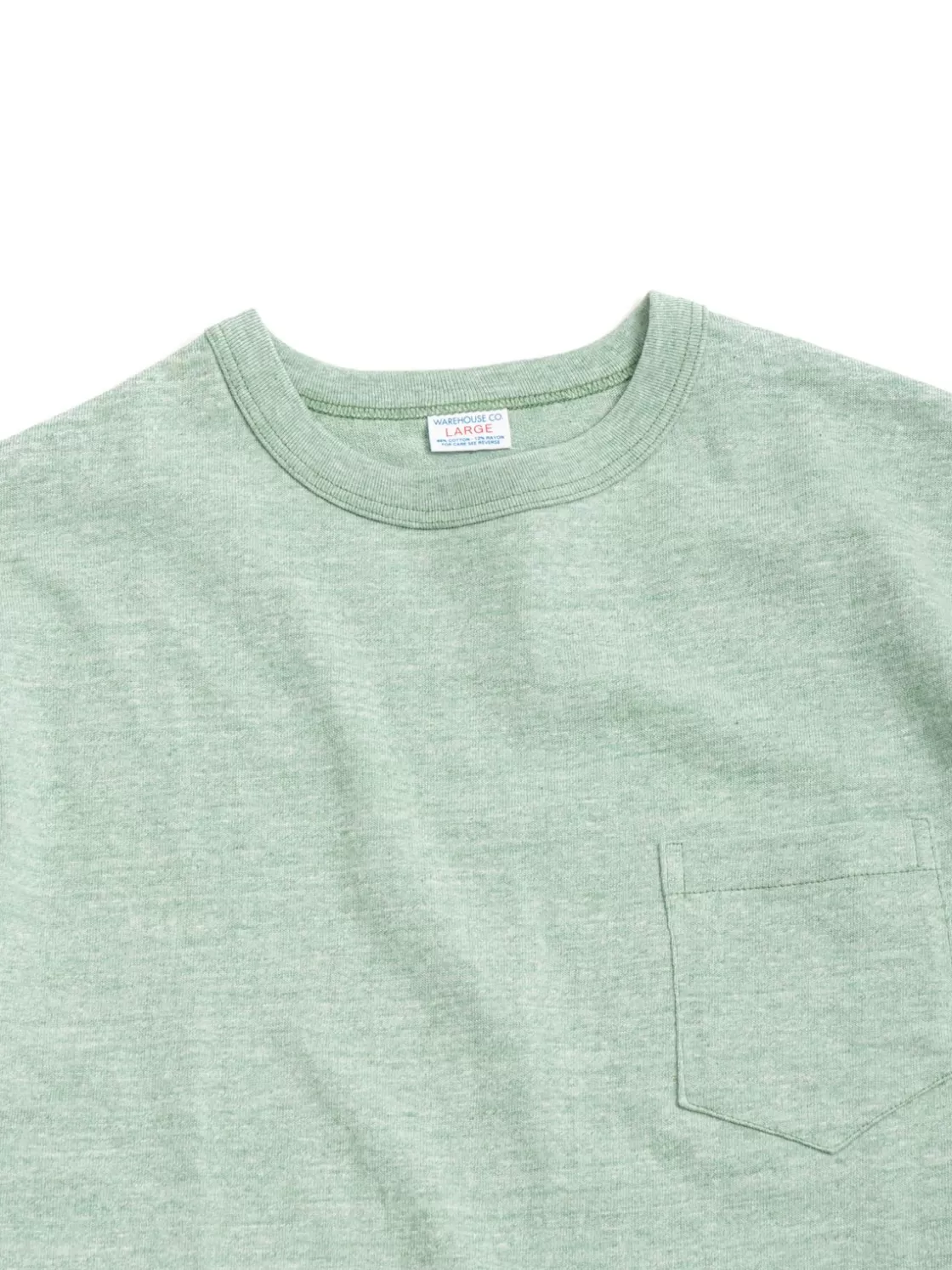 Warehouse & Co LOT 4097 HEATHER POCKET T–SHIRT GREEN Hot