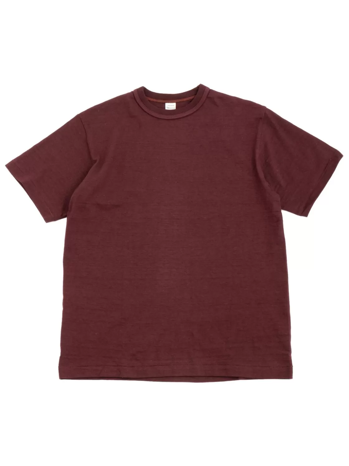 Warehouse & Co LOT 4601 NO PRINT T SHIRT BORDEAUX Fashion