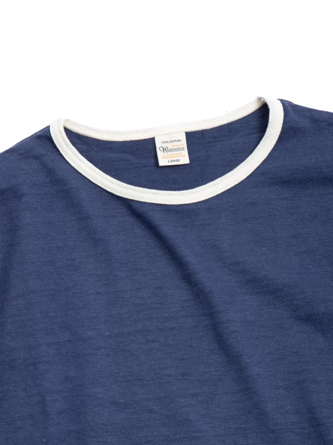 Warehouse & Co LOT 4059 PLAIN T–SHIRT NAVY / CREAM Best Sale