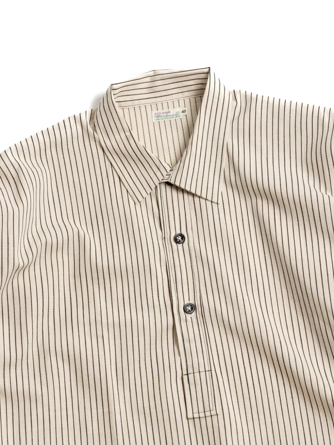 Warehouse & Co LOT 3045 PULLOVER SHIRT SELVEDGE DOBBY STRIPE Best Sale