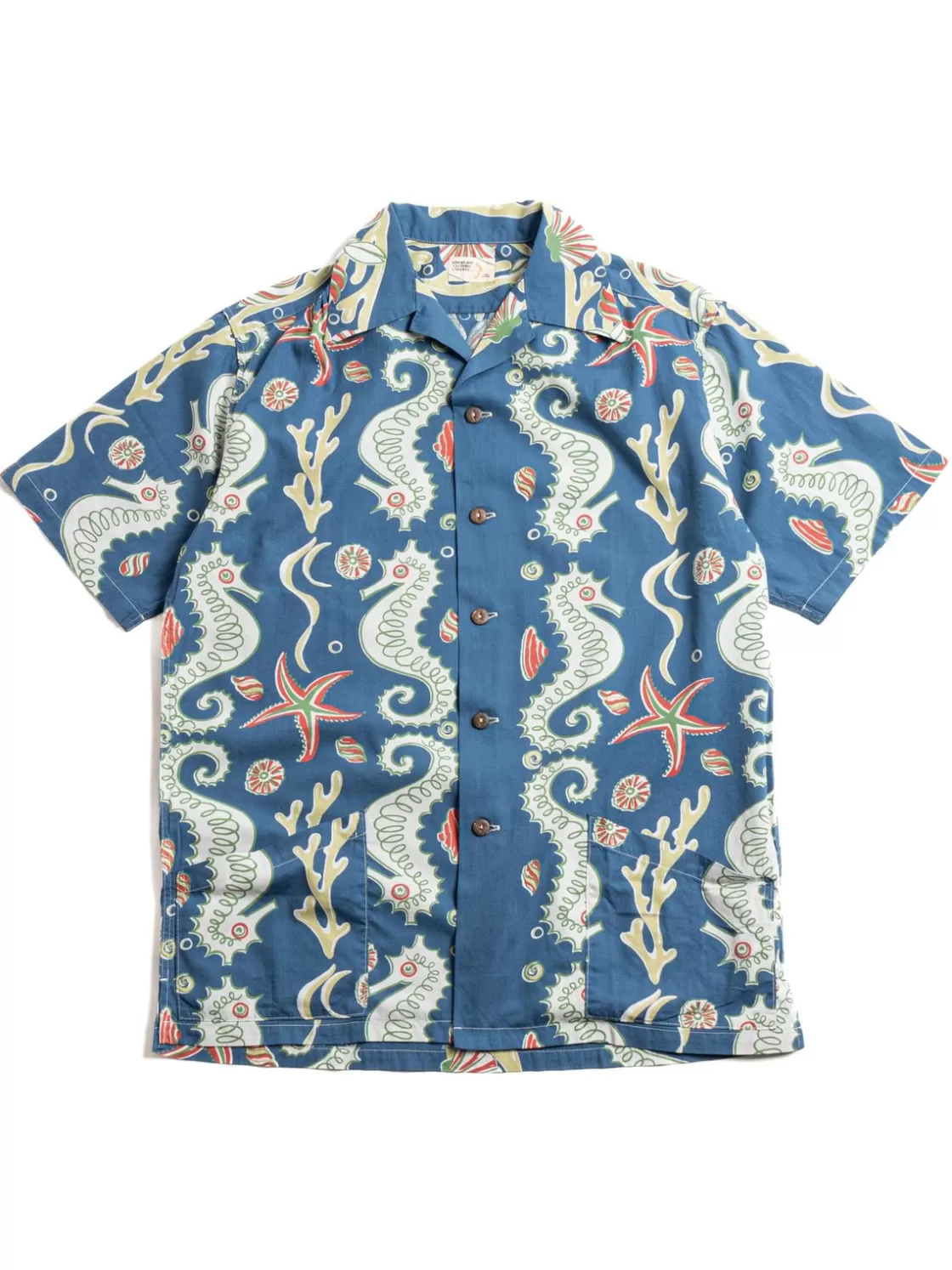 Warehouse & Co LOT JG–19 SEAHORSE V STARFISH PRINT BLUE Cheap