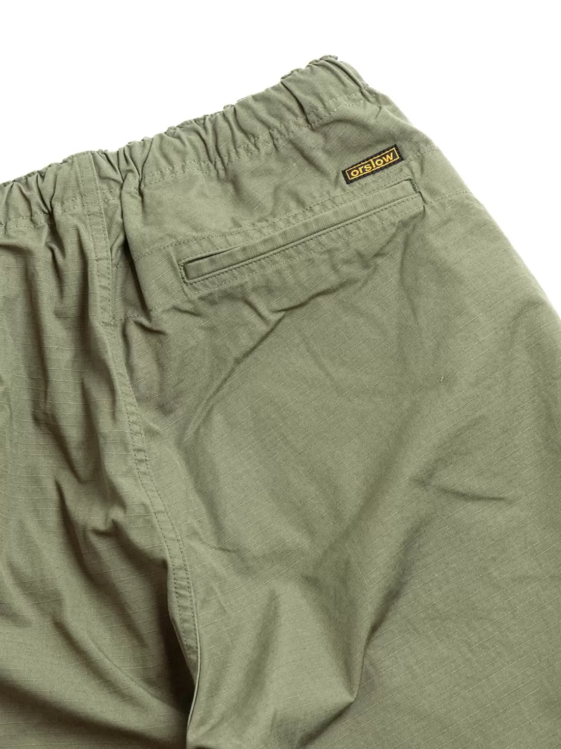 orSlow (LOT 03–7022) NEW YORKER SHORTS RIPSTOP COTTON ARMY GREEN New