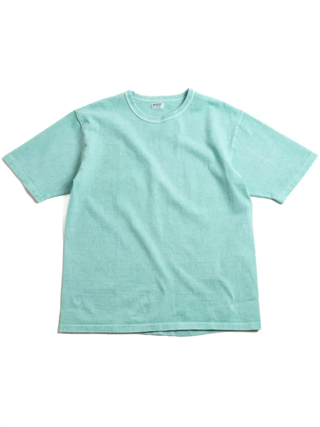 DUBBLE WORKS LOT 37001PD HEAVY S/S PIGMENT DYED TEE TURQUOISE New