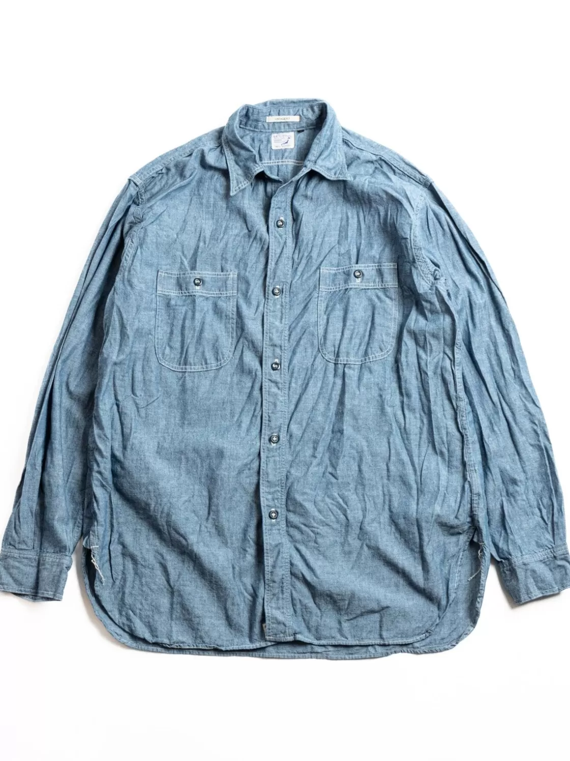 orSlow (LOT–V8070) CHAMBRAY VINTAGE WORK SHIRT Best Sale