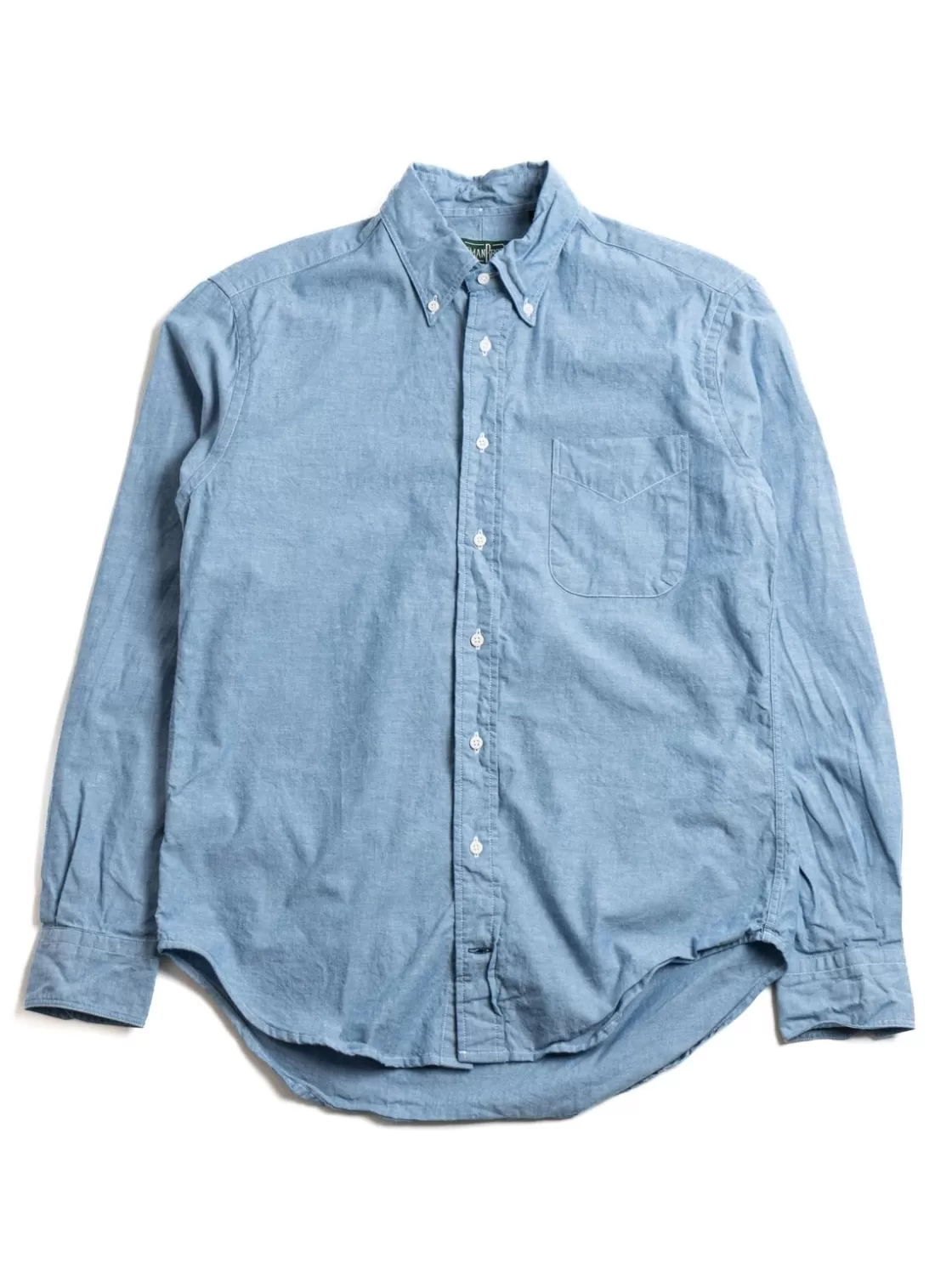 GITMAN VINTAGE L/S BUTTON DOWN SHIRT CLASSIC BLUE CHAMBRAY Best Sale