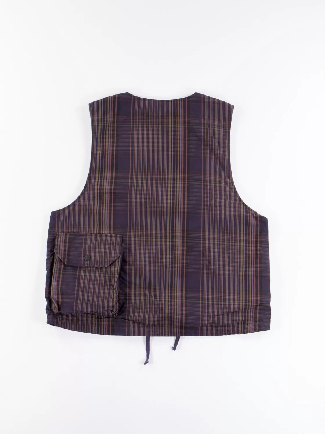 Engineered Garments Multi Color Nyco Plaid Cover Vest Flash Sale