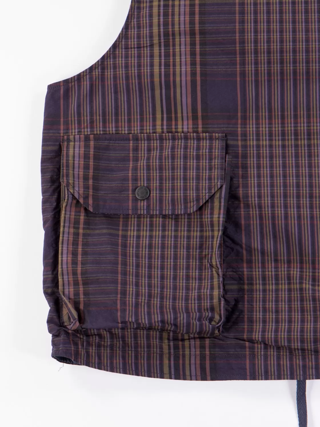 Engineered Garments Multi Color Nyco Plaid Cover Vest Flash Sale