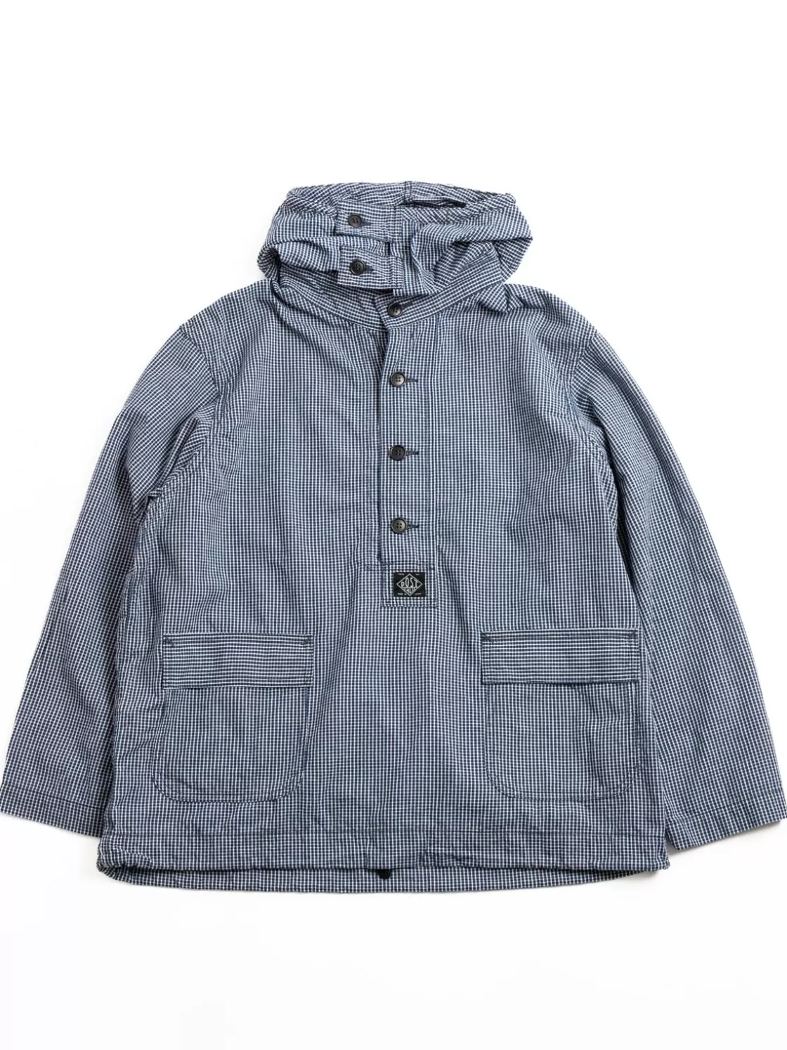 Post O’alls (1105–ICI) NAVY PARKA INDIGO CHECK Fashion