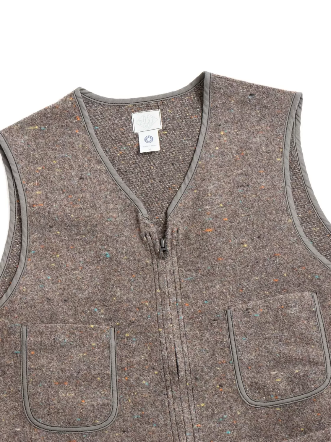 Post O’alls (1502–TWB) FLEECE VEST TRASHED WOOL BASE Fashion