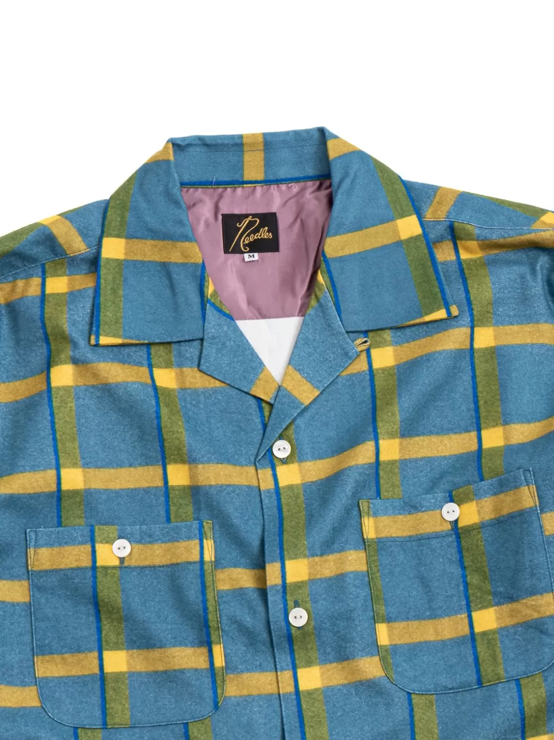 Needles ONE–UP SHIRT – R/C FLANNEL CLOTH PRINTED SAX Sale