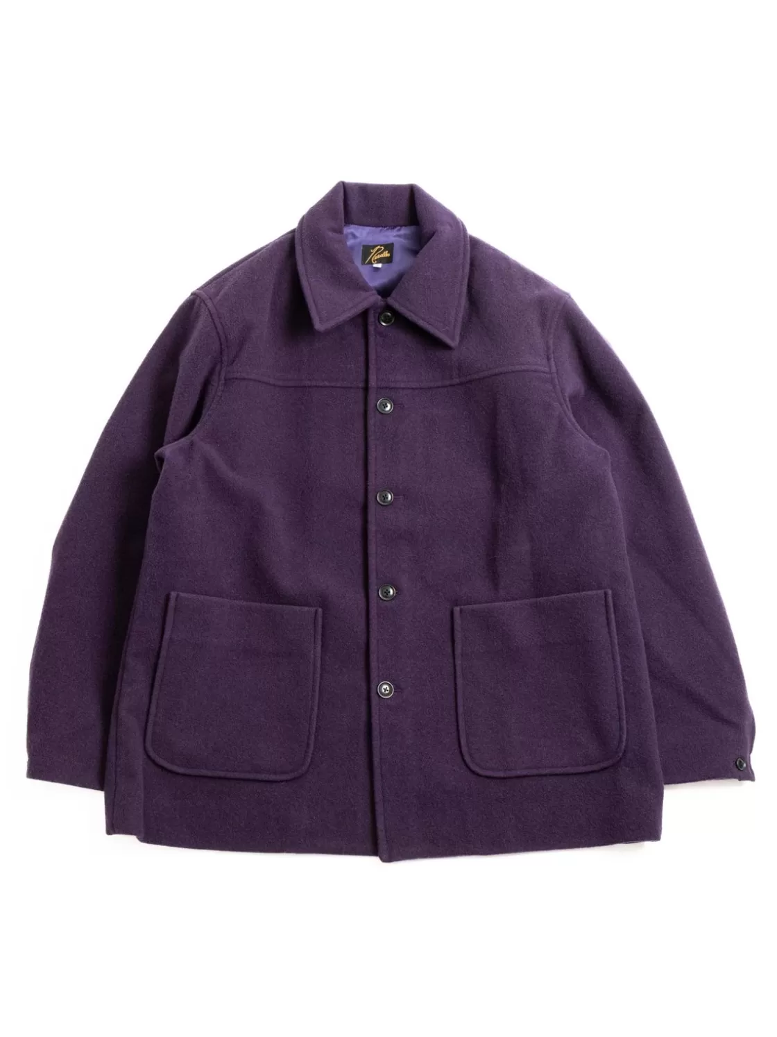 Needles S.N. COVERALL WOOL MOLESKIN EGGPLANT Online