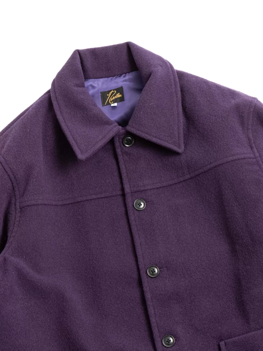 Needles S.N. COVERALL WOOL MOLESKIN EGGPLANT Online