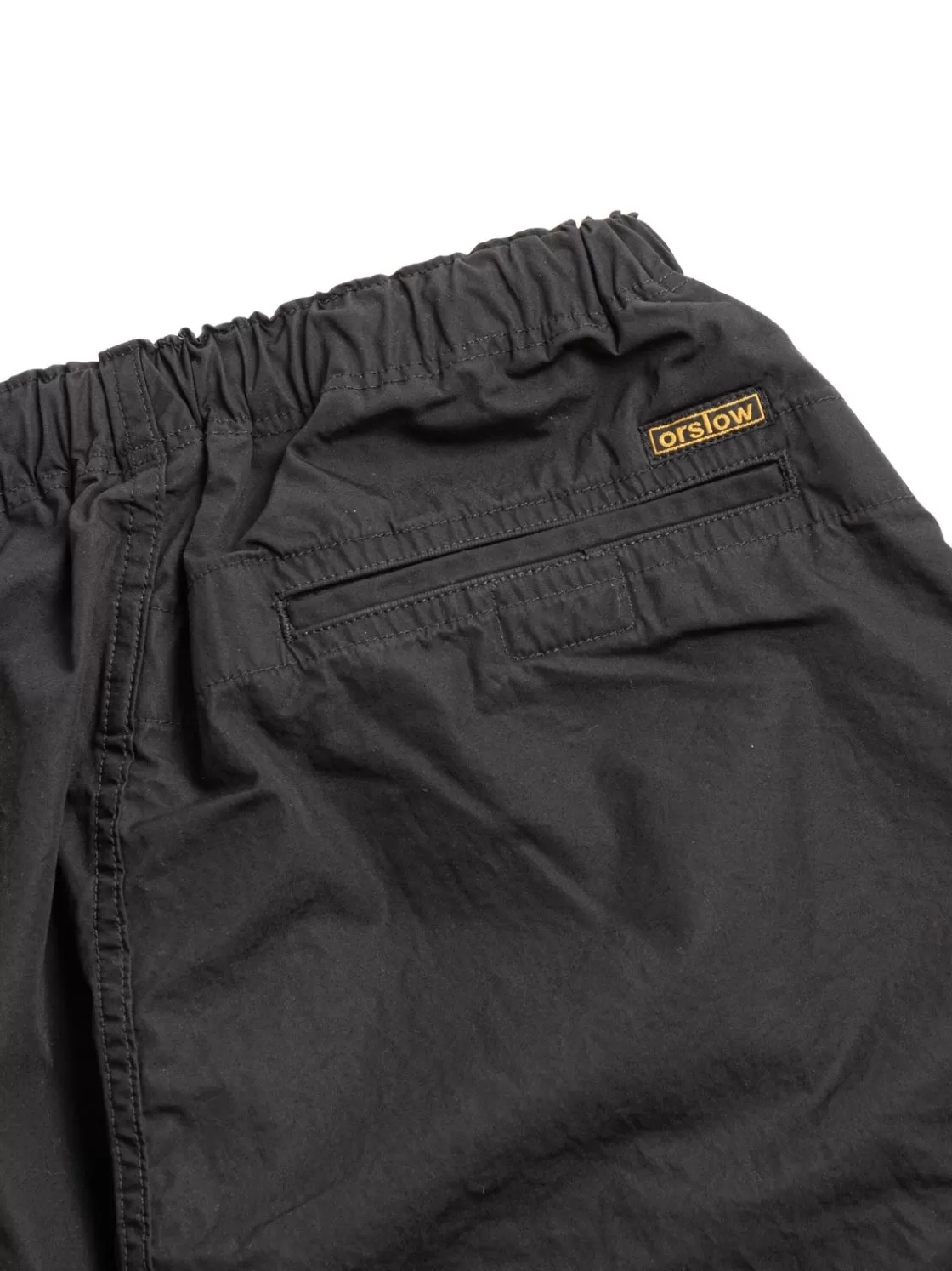 orSlow NEW YORKER PANT BLACK COTTON TYPEWRITER CLOTH Clearance