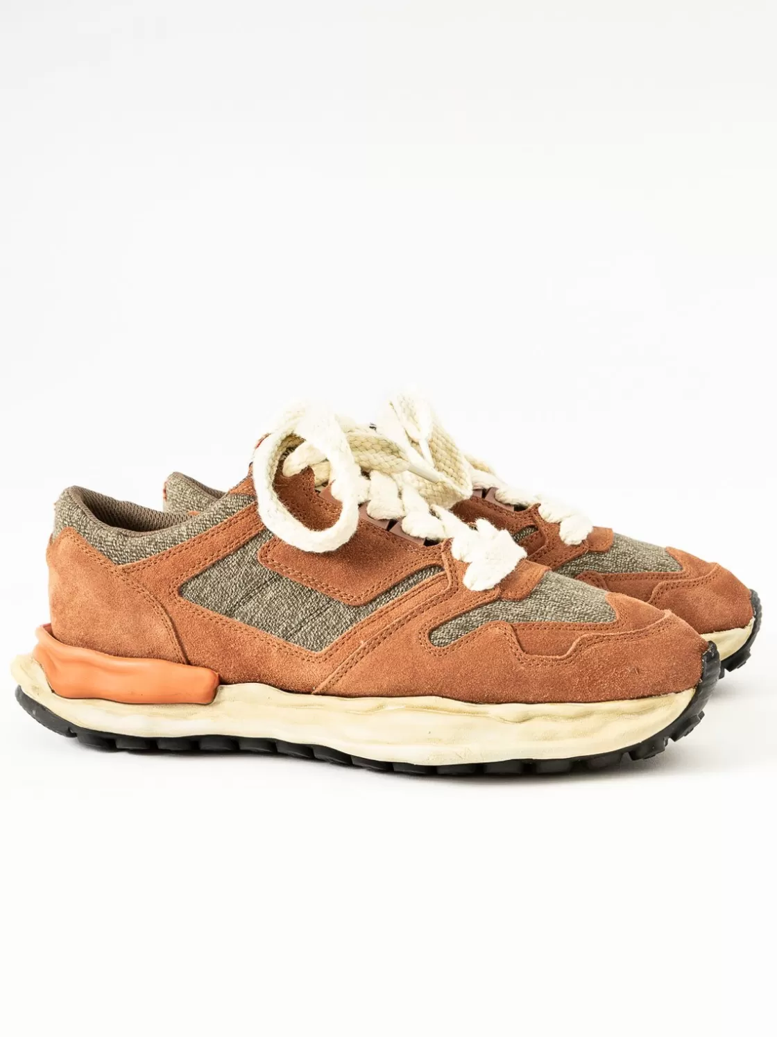 Nigel Cabourn x  MIHARA YASUHIRO ROUGH TAN MILITARY SNEAKER Hot