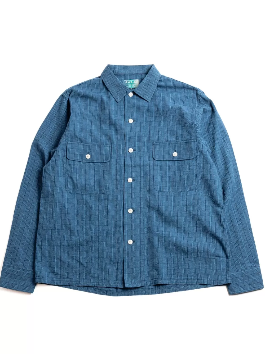 Studio D’Artisan NO.5706B AWA–AI HAND DYE SIJIRA SHIRT INDIGO Online