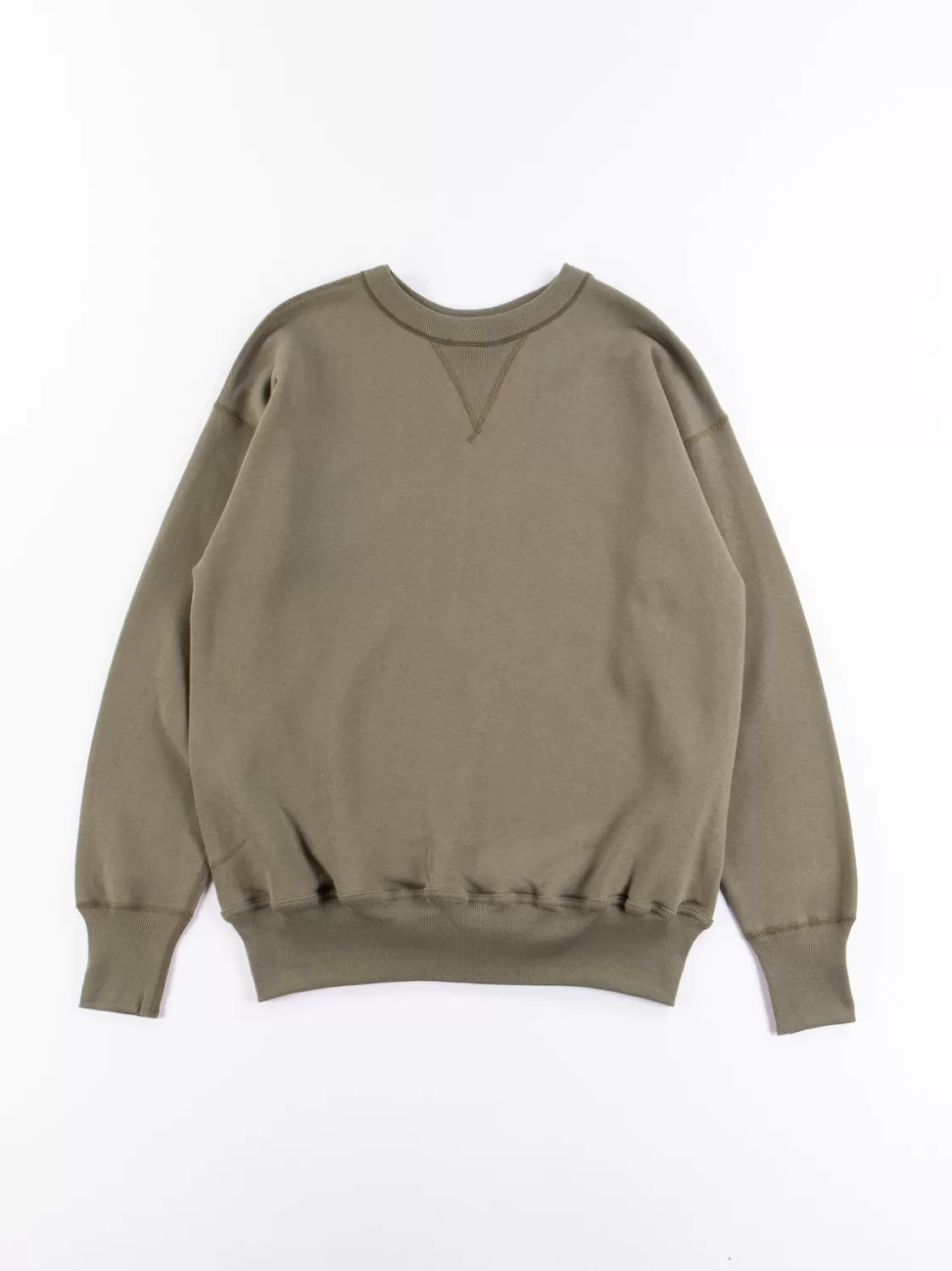 Warehouse & Co OD Green 401 Plain Sweatshirt Cheap