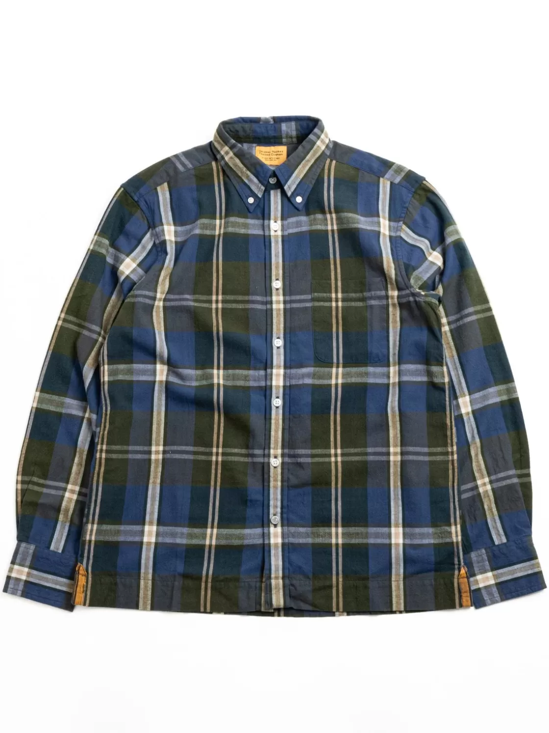 TBB X OMTC (OM45100.13) WINTER MADRAS WEAVE STRAIGHT HEM BD SHIRT Shop