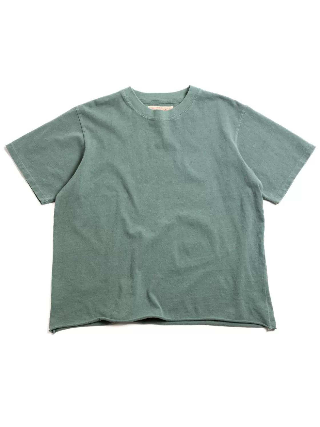 MONOSTEREO ON THE FARM RAW HEM TEE GREEN Online