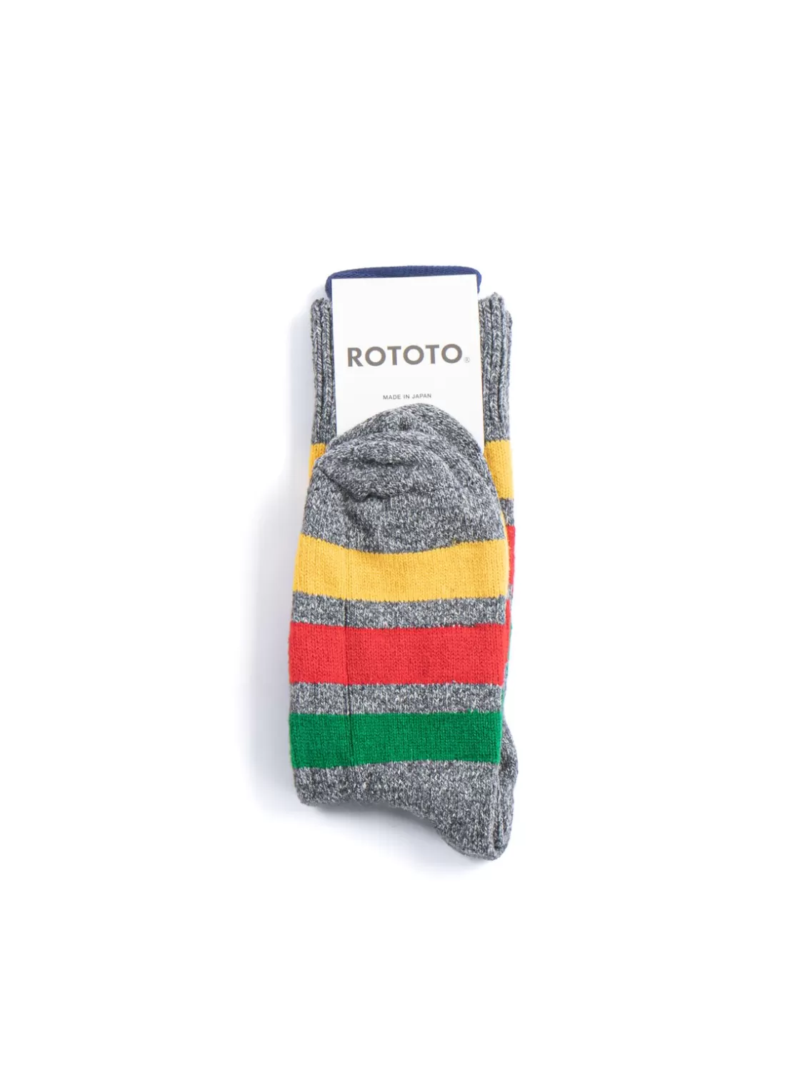 RoToTo PARK STRIPE CREW SOCKS CHARCOAL Shop