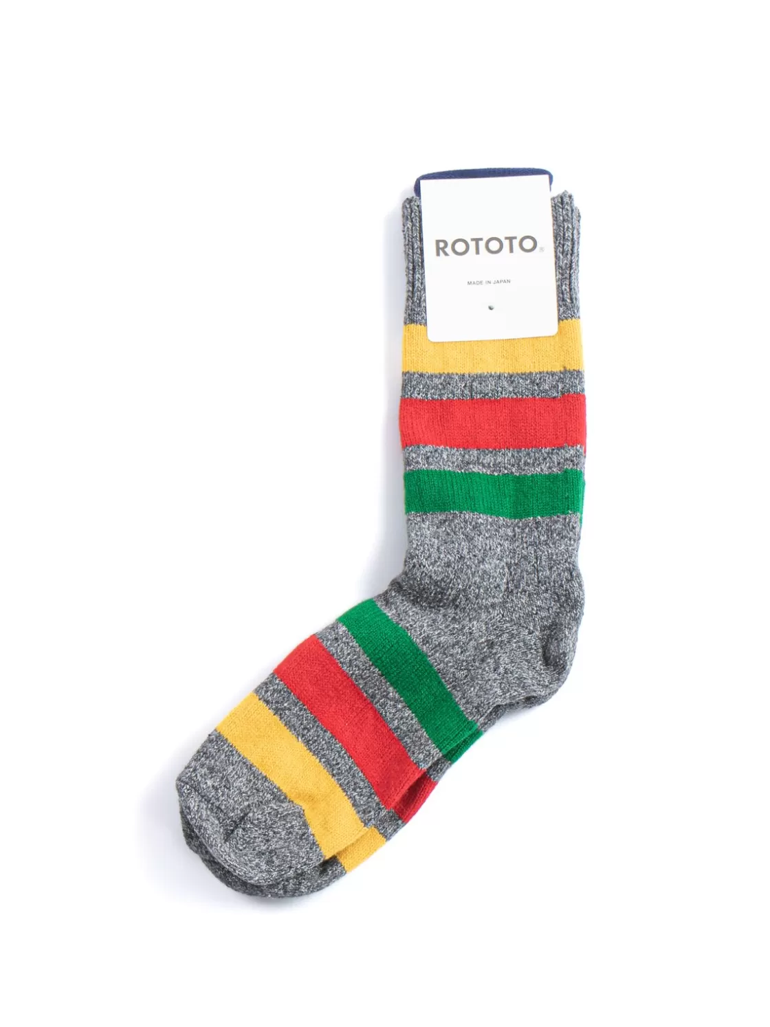 RoToTo PARK STRIPE CREW SOCKS CHARCOAL Shop